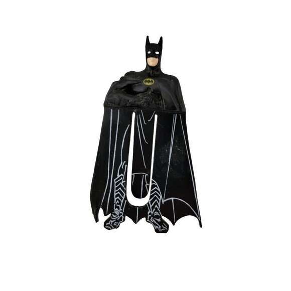 Vintage 1992 Applause Batman Bookmark Figural Page Marker Clip Figure Cape 4" - Picture 1 of 6